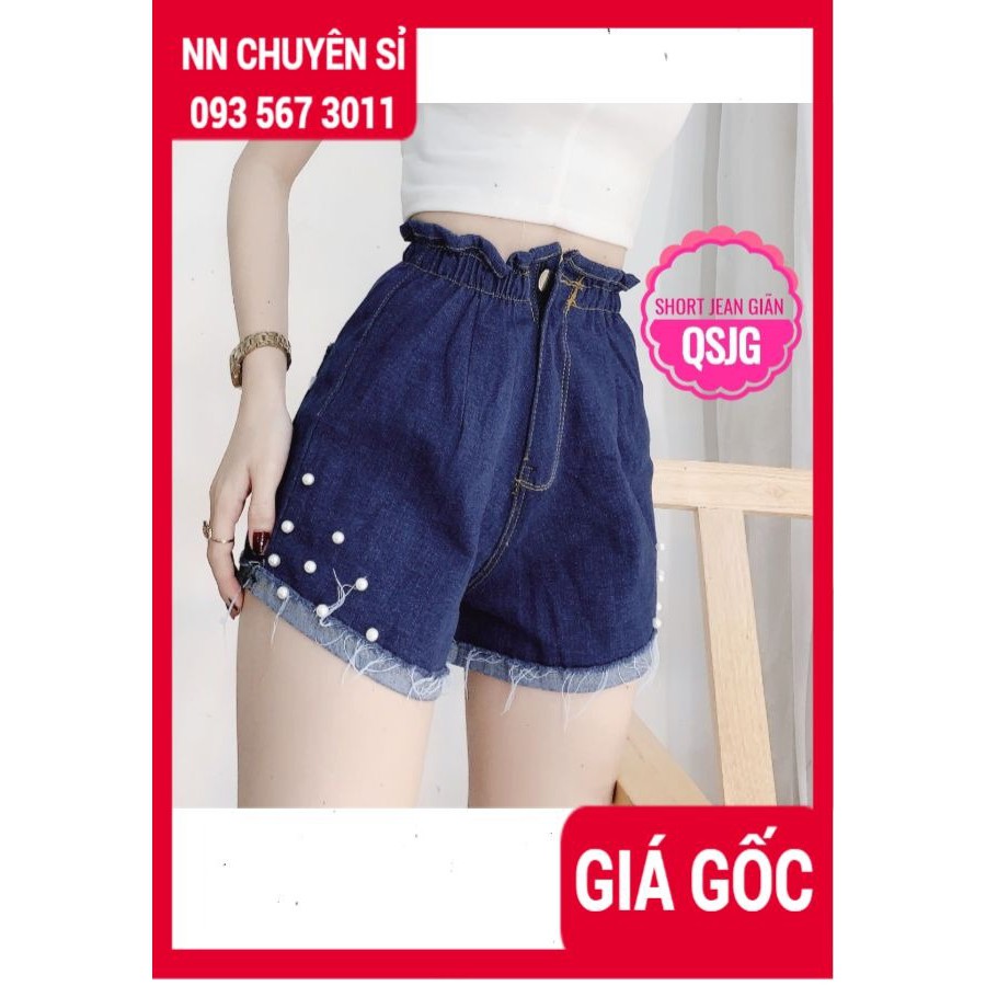 QUẦN SHORT JEAN CHẤT CO GIÃN ⚡ẢNH THẬT⚡ QUẦN JEAN ĐÙI NỮ SJG TP115