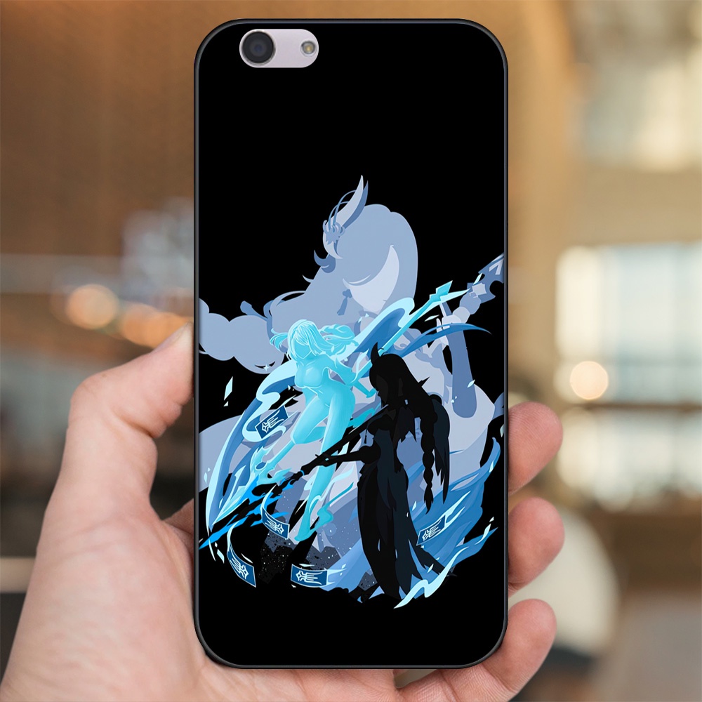 Ốp lưng Oppo F1s, F3, F3 Plus viền đen in hình Shenhe Genshin Impact