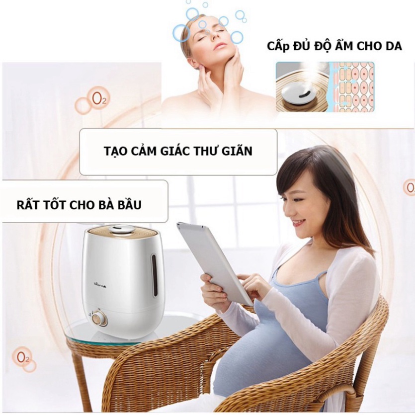 Máy phun sương CHIGO, máy tạo ẩm không khí dung tích 4L sử dụng lên đến 10 tiếng