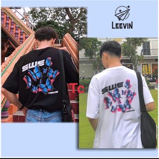 áo thun nam nữ in bươm lưng Swe Tc