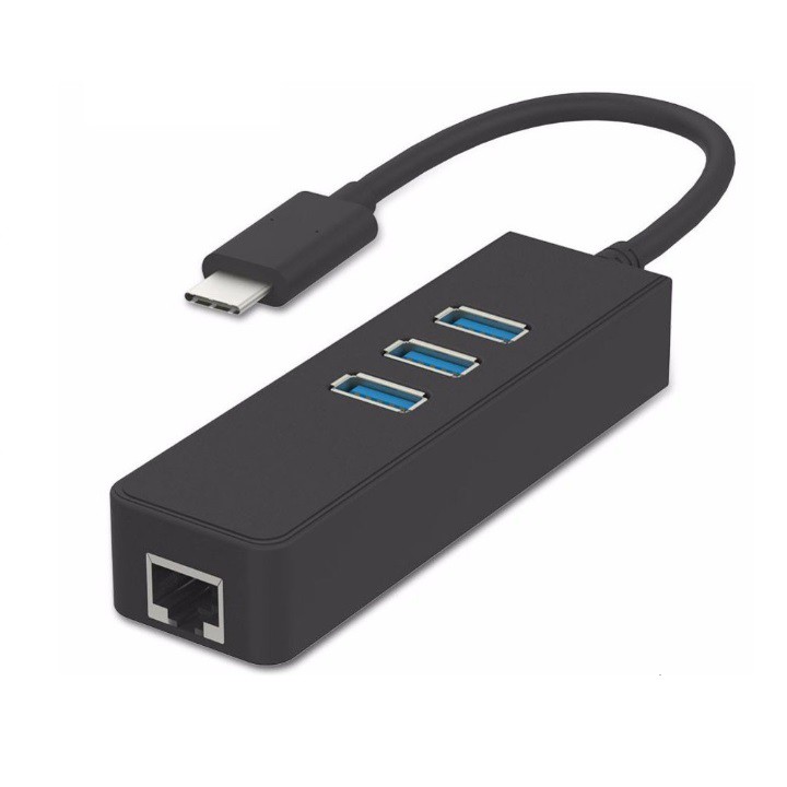 Cáp chuyển đổi USB Type C sang LAN kèm USB hub