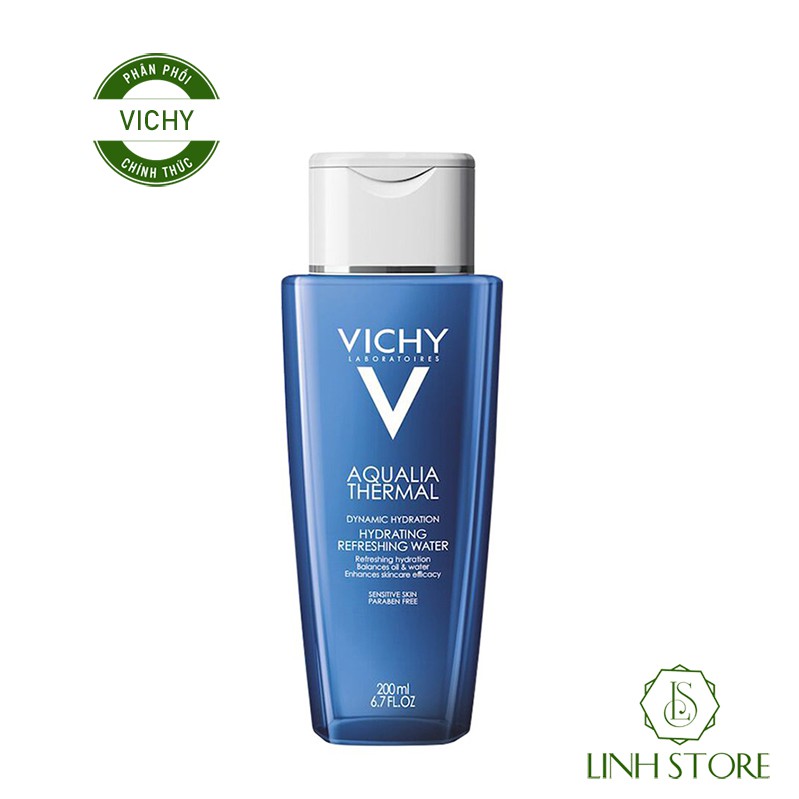 TONER VICHY Aqualia Thermal Hydrating Refreshing Water (200ml) - Giúp Săn Da Và Loại Bỏ Độc Tố