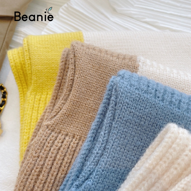 Khăn Quàng Cổ Ngắn Vintage Cao Cấp BEANIE Thời Trang Hàn Quốc, Khăn Choàng Cổ Len Cashmere Unisex Nam Nữ Mùa Đông KL09