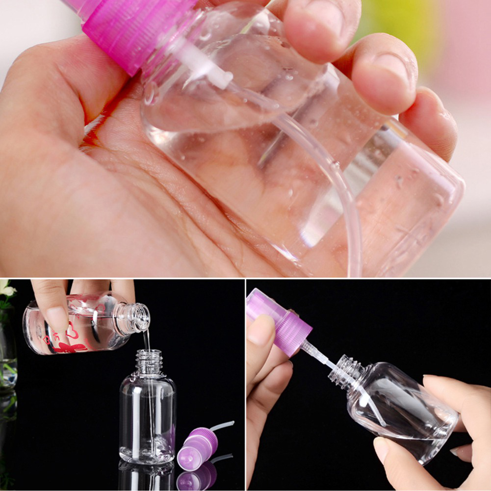 (Hàng Mới Về) Bình Xịt Phun Sương 100ml Trong Suốt Hình Hoạt Hình Màu Ngẫu Nhiên