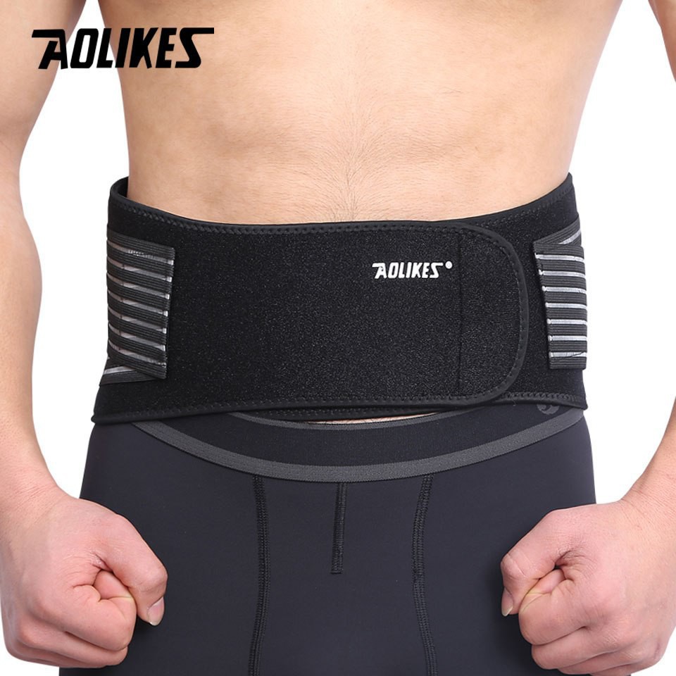 Đai Lưng Tập Gym Có Lò Xo Hỗ Trợ Nâng Đỡ Bảo Vệ Cột Sống AOLIKES A-7998