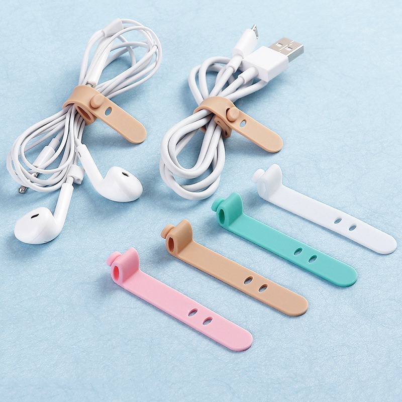 Bộ 4 Kẹp Silicone Cố Định Dây Cáp