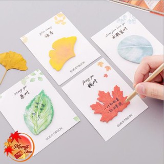 Giấy ghi chú hình chiếc lá xinh xắn đơn giản (NOTE HÌNH CHIẾC LÁ SIÊU XINH)