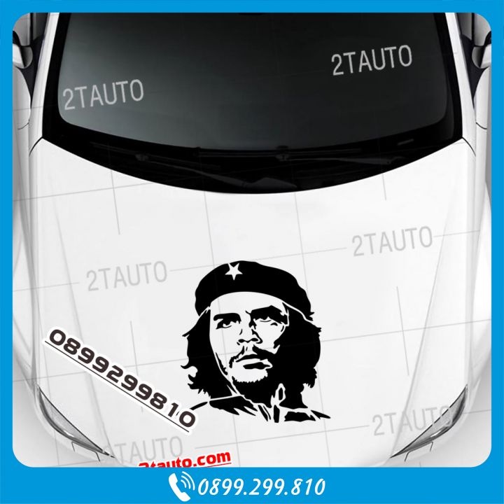 Tem decal CHE GUEVARA, logo CHE GUEVARA dán ô tô xe hơi xe máy- decal dán xe nhiều màu tùy chọn- MẪU 1