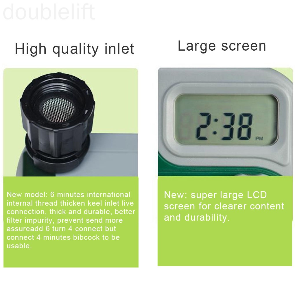 Garden Watering Timer Digital Faucet Irrigation Controller Adjustable Waterproof Greenhouse Plant Water Timer doublelift store