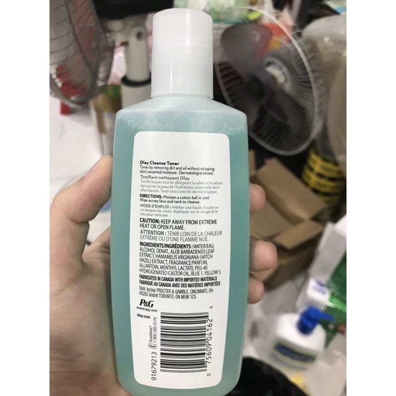 (Hàng Canada) Nước hoa hồng cân bằng da Olay Cleanse Toner witch Hazel