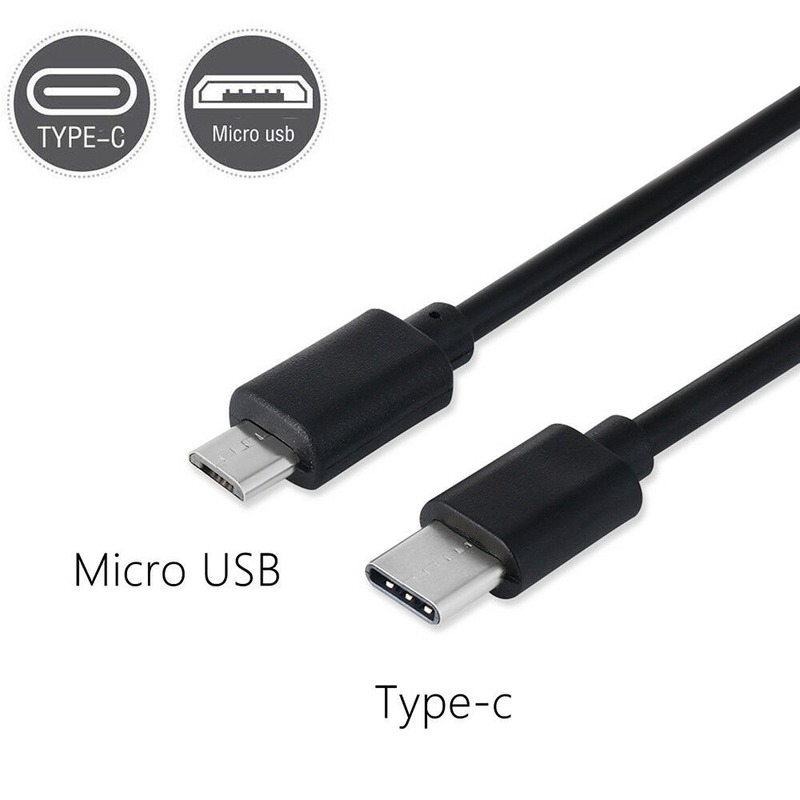 Dây cáp OTG sạc pin đồng bộ hóa dữ liệu chuyển đổi chui cắm Type C (USB-C) với chui cắm Micro USB cao cấp