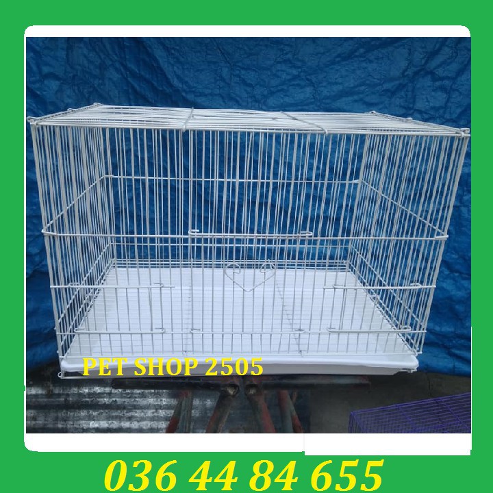 Lồng Chứa Bé- Lồng Nuôi Chim Nhỏ Màu Trắng 45x30x30cm