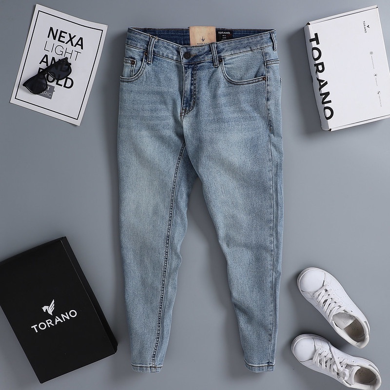 Quần Jeans nam TORANO dáng basic Slim Co Giãn Tốt, Không Bai Xù, Bền Màu, Phom Trẻ Trung CABJ010