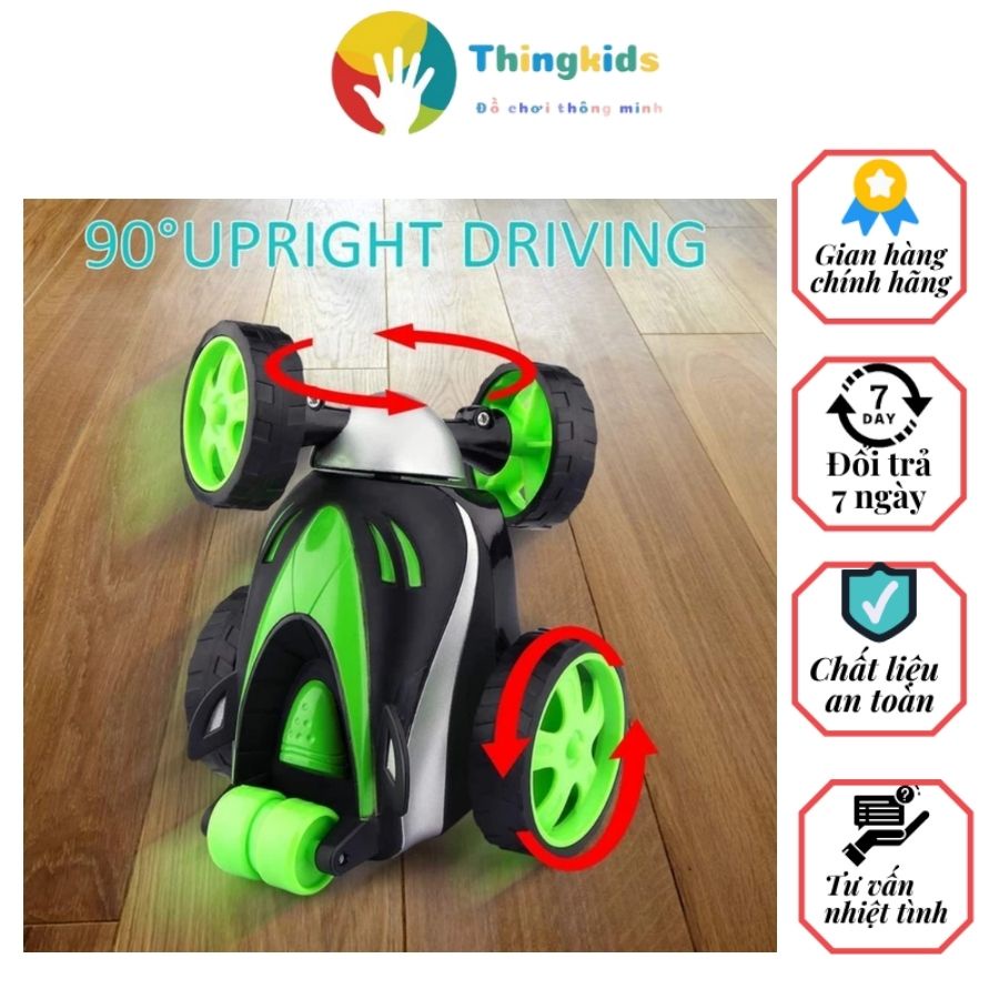 Xe Điều Khiển Nhào Lộn, Bánh Xoay 360 Độ Cực Ngầu, Đồ Chơi Điều Khiển Từ Xa - Thingkids
