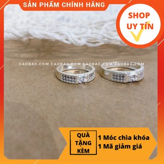 Nhẫn đôi bạc💝FREESHIP💝Giảm 5k nhập mã [NHAN DOI]💝Nhẫn đôi bạc Callie Couple Rings