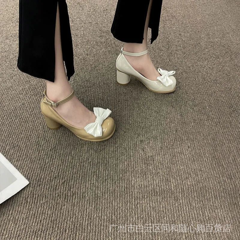 Giày Cao Gót Mary Jane Thời Trang Xuân Hè 2022 Kiểu Mới Cho Nữ