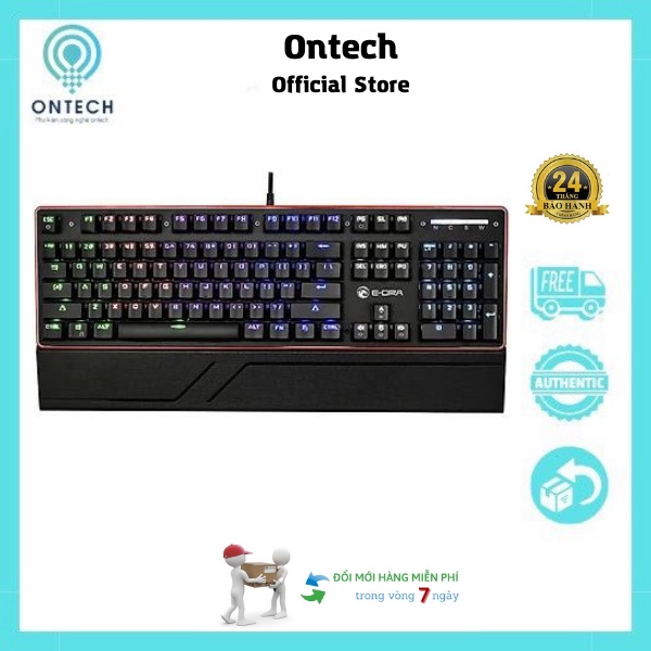 Bàn phím cơ quang E-DRA EK300 Blue swith Led Rain Bow