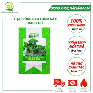 Hạt Giống Rau Thơm Sả (É Trắng) RADO 189 (2g) | Giống Khoẻ, Tỉ Lệ Nảy Mầm Đến 90%, Có Hỗ Trợ Trồng Rau Tại Nhà