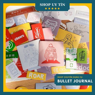 Sticker set hình dán trang trí sổ bullet journal TOGU sticker cute dán laptop sổ mũ bảo hiểm