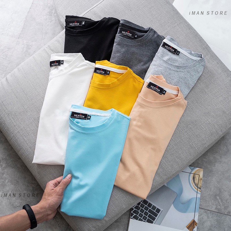 Áo Thun Nam Cổ Tròn iMan Store, Áo Phông Nam Ngắn Tay Vải Cotton Mền Mịn, Bền Đẹp Thoáng Mát [BÁN CHẠY]