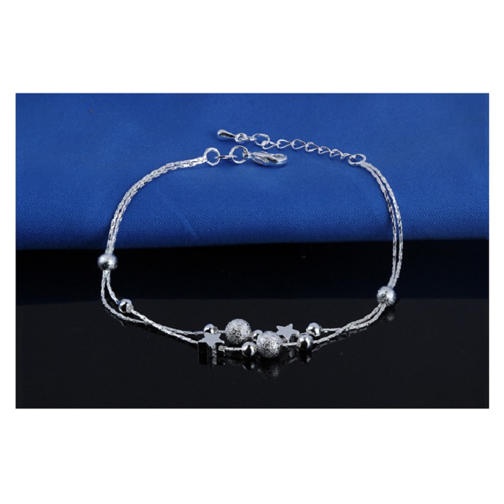 lắc chân nữ mạ bạc 925 dầy 2 lớp ngôi sao sang trọng-lc19 | BigBuy360 - bigbuy360.vn