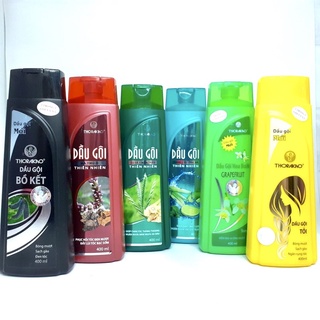 Dầu Gội Thorakao Bồ Kết/ Củ Sả - Mần Trầu/ Hà Thủ Ô/ Hoa Bưởi/ Chanh - Sả - Bạc Hà/ Tỏi 400ml