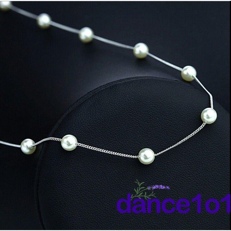 Vòng cổ choker chuỗi hạt ngọc trai thời trang cho nữ