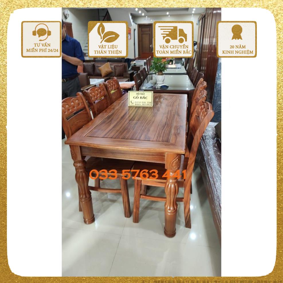 GIÁ TẠI XƯỞNG Bộ bàn ghế ăn gỗ hương xám .