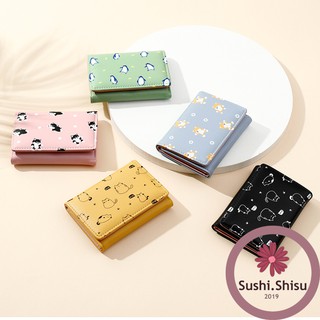 Ví nữ ngắn chất liệu da PU Quảng Châu hình thú cute SS16 (929265)