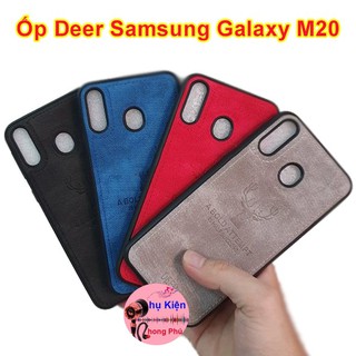 Ốp Lưng Deer Dành Cho Samsung Galaxy M20 Vải Jean Hình Hươu Đẹp