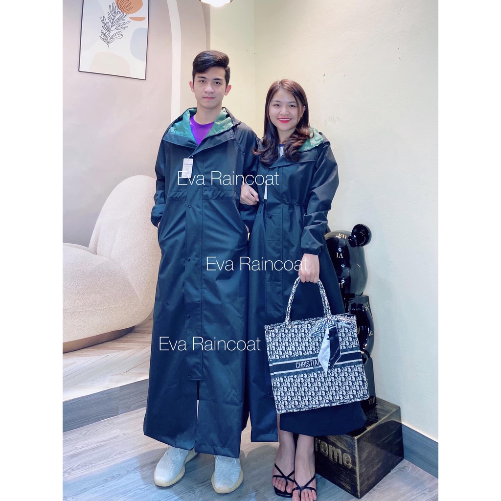 Áo mưa măng tô 2 lớp chống thấm chống gió lạnh mưa phùn thời trang nam nữ cao cấp - ao mua mangto