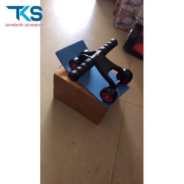 Con lăn tập bụng 4 bánh tập cơ bụng dễ dàng tiện dụng, hít đất giảm cân