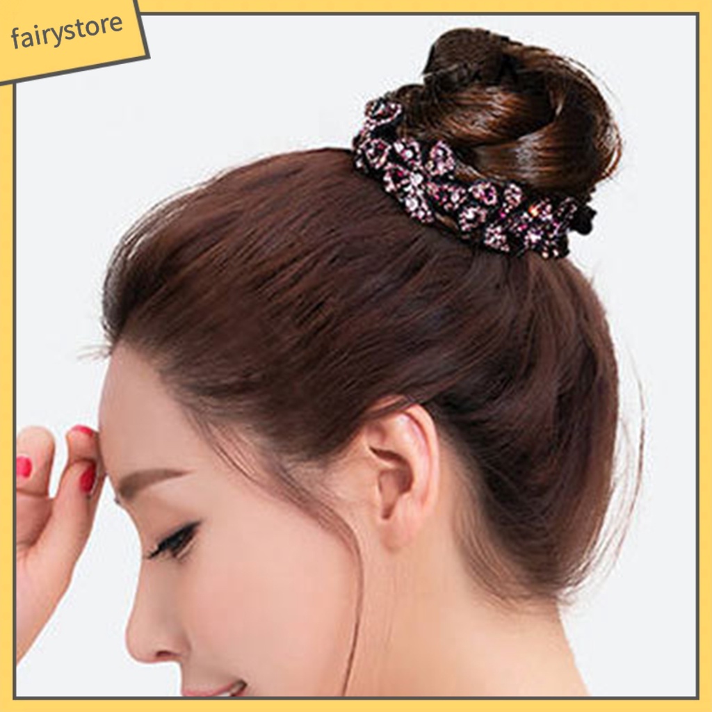 Kẹp Tóc Càng Cua Đính Đá Hình Bông Hoa Phong Cách Dành Cho Nữ