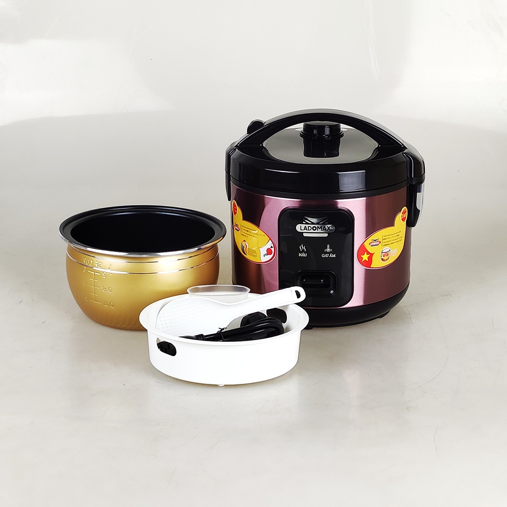[Chính hãng] Nồi cơm điện 1.8L Ladomax HA-7818 lòng niêu chống dính, dành cho 4 - 6 người ăn