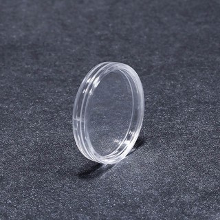 Round Coin Box Holder Plastic Storage Display Organize Cases