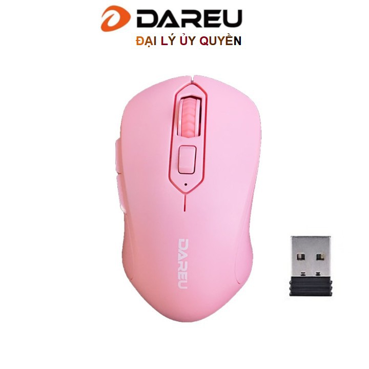 Chuột không dây DAREU LM115G Pink -Chính Hãng | BigBuy360 - bigbuy360.vn