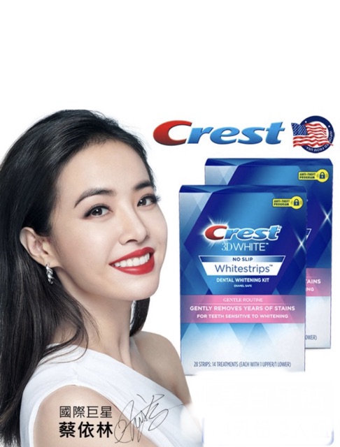 (Bill_sẵn) Miếng dán trắng răng crest Mỹ