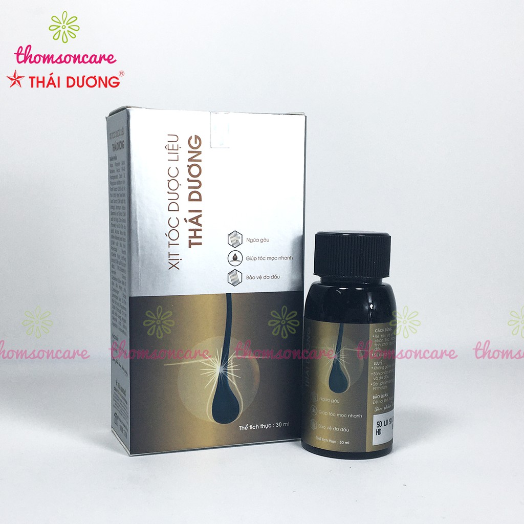 Xịt Tóc Dược Liệu Thái Dương - xịt mọc tóc nhanh từ thảo dược từ tinh dầu bưởi, sả chanh, hương nhu
