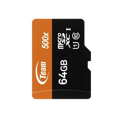 Thẻ nhớ microSDHC Team 64GB upto 80MB/s 500x kèm Adapter | BigBuy360 - bigbuy360.vn