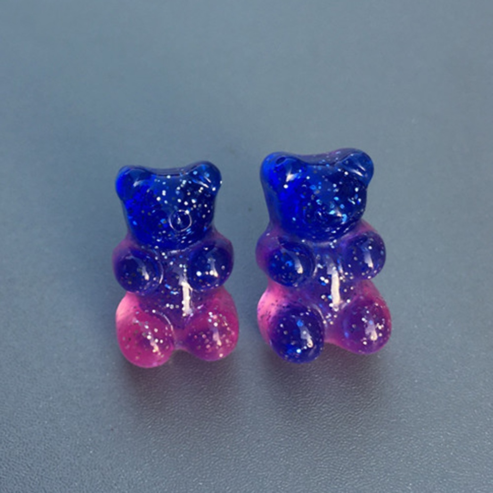 Bông Tai Hình Gấu Nhiều Màu Dễ Thương