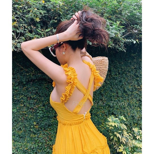 (Up New) MAXI ĐŨI CHÉO LƯNG CÚP NGỰC - 0853