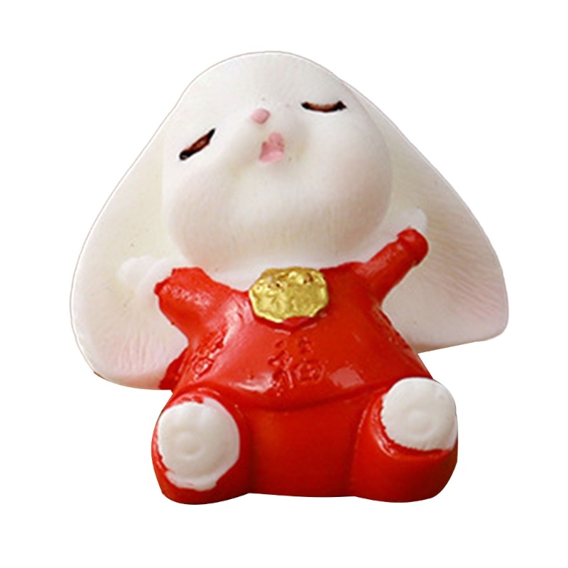 Tượng Thỏ Con Hoạt Hình Thu Nhỏ Dễ Thương Sáng Tạo Dùng Để Trang Trí