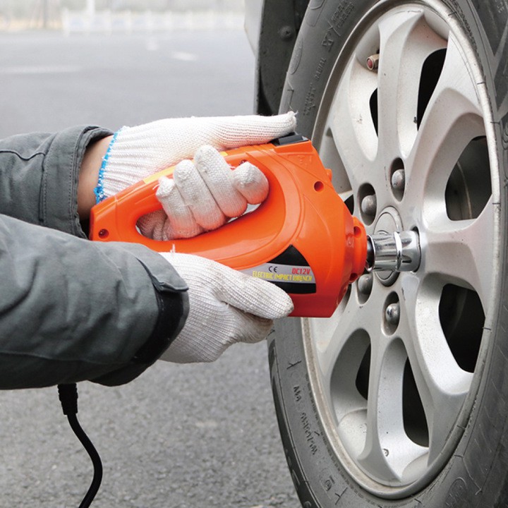 Bộ cứu hộ lốp xe 3-in-1 gồm kích nâng ô tô tích hợp bơm lốp và máy vặn ốc (Dùng điện 12V)