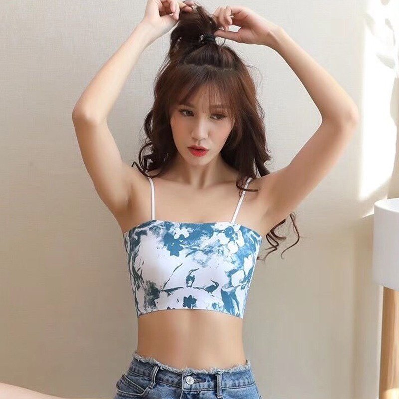 Áo Ống Không Dây In Họa Tiết Thời Trang Quyến Rũ Cho Nữ