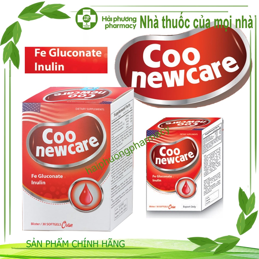 Coo newcare - giúp cải thiện tình trạng thiếu máu do thiếu sắt và đặc biệt