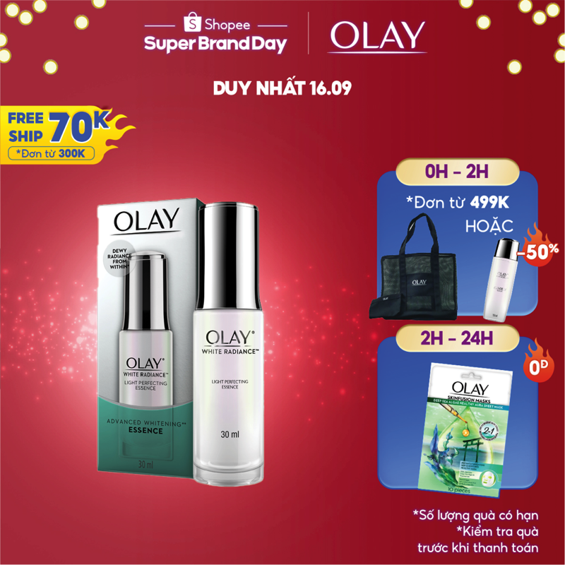 [Mã COSPG - 8% đơn 250K] Essence Dưỡng Trắng Da Olay White Radiance Advance Light Perfecting 30ml