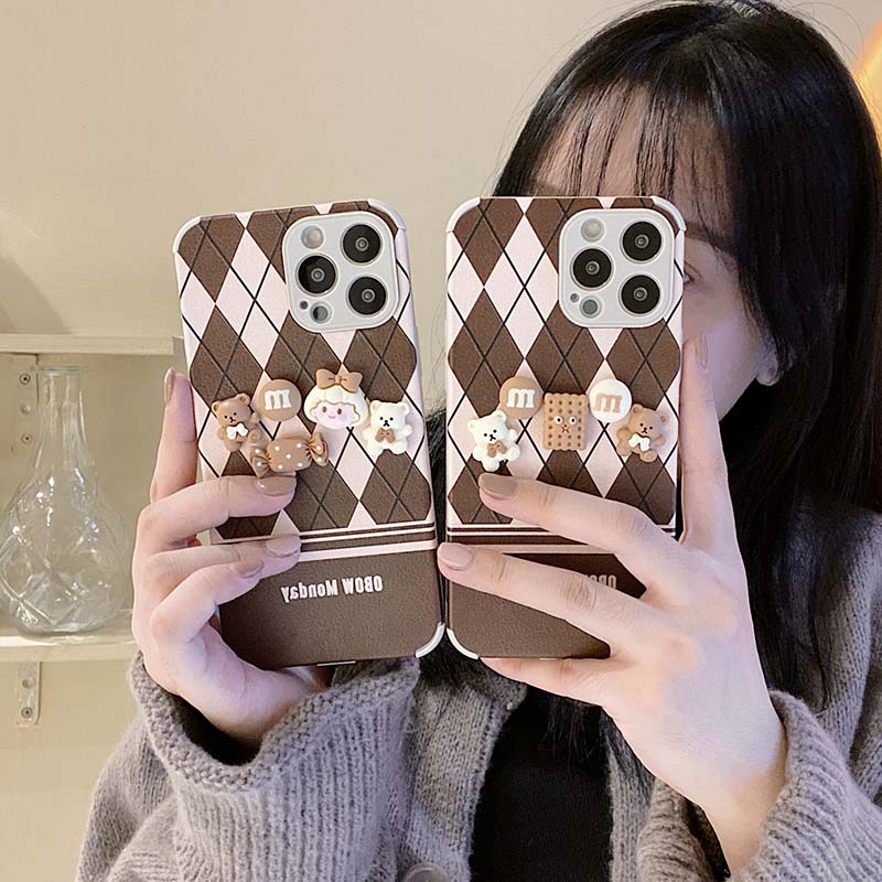 Ốp điện thoại TPU silicon mềm hình cô gái bánh quy 3D cho iPhone11 12 13 Pro Max 6 6S 7 8 Plus X XS XR XSMAX | BigBuy360 - bigbuy360.vn
