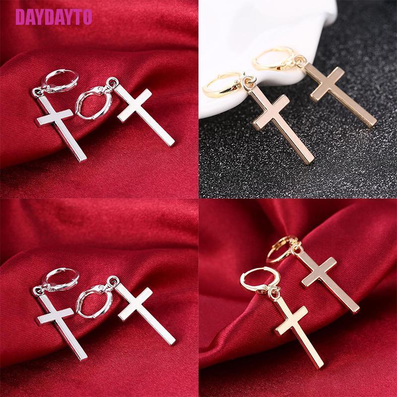 Bông Tai Hình Thánh Giá Phong Cách Punk Thời Trang Dành Cho Nữ