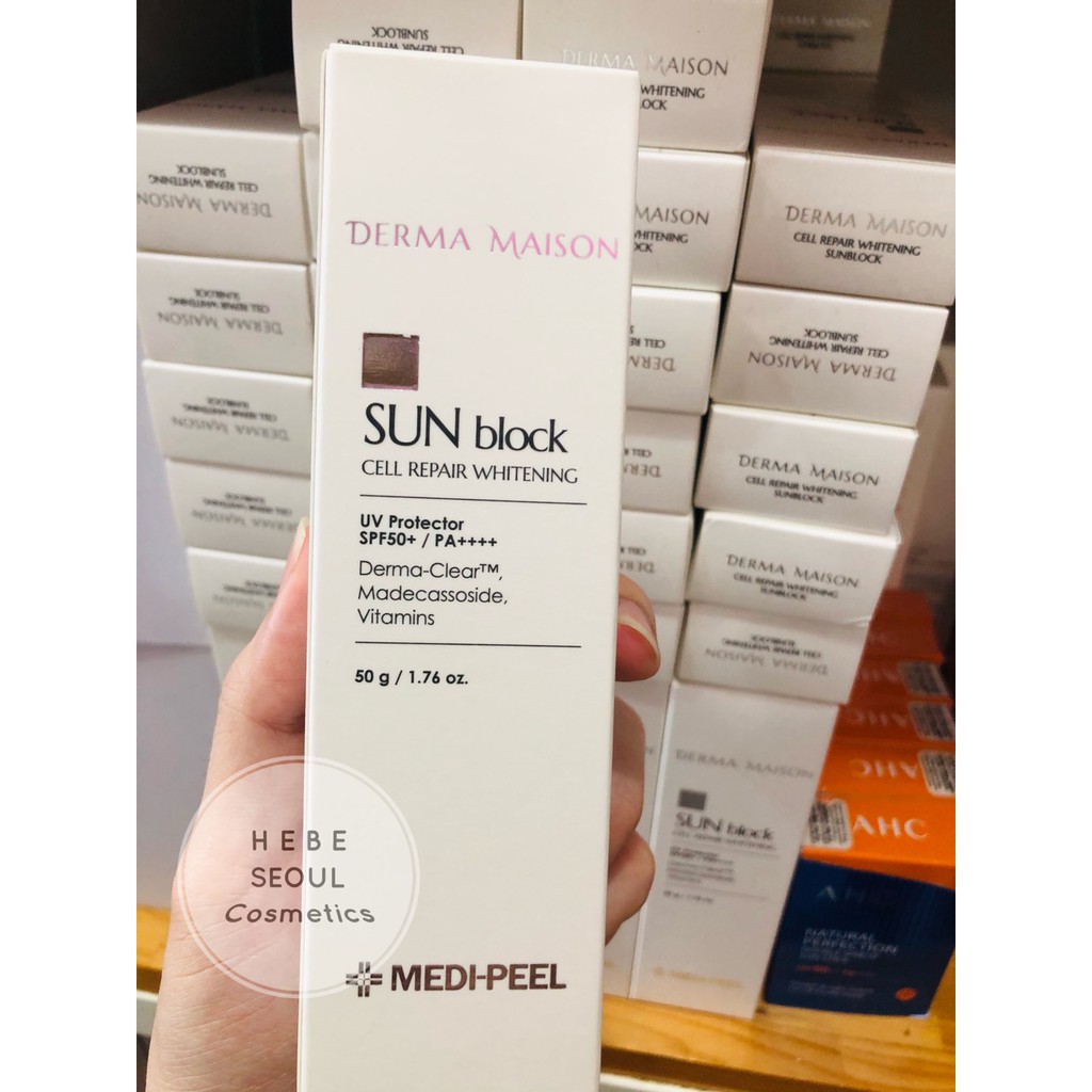 Kem chống nắng DƯỢC MỸ PHẨM Derma Maison Cell Repair Whitening Sun Block SPF50+/ PA++++