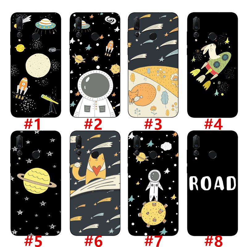 【Ready Stock】OPPO Realme 6 Pro/6i/Realme 5 Pro/5i/5s/Realme Q Silicone Soft TPU Case Cartoon Space Astronaut Back Cover Shockproof Casing